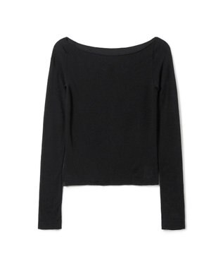 Chacott ボートネックトップ (サーモギア(R)糸使用） ブラック
