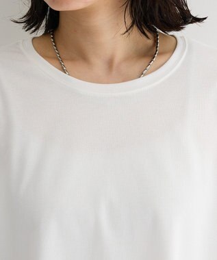 Green Parks 裾イレヘムレースドッキングプルオーバー Off White