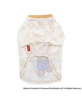 PET PARADISE ミニオン ティム 手つなぎ Ｔシャツ 接触冷感 小型犬 ホワイト×ブラウン