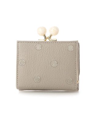 UNBILLION perche アクリル玉三つ折りミニサイフ グレードット