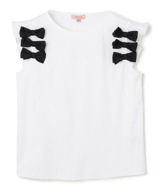 TOCCA BOW PARTY Tシャツ アイボリー系