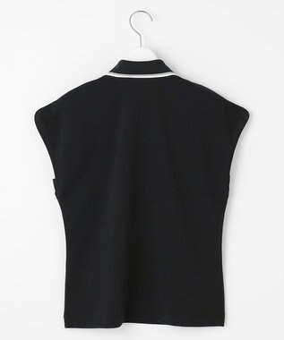 23区GOLF 【WOMEN】遮熱エイトムーブポロ　フレンチスリーブ ブラック系