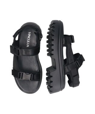 Bridget Birkin 【VINCULUM】厚底スポーツサンダル ブラック