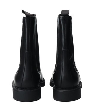 INTER-CHAUSSURES 【VAGABOND】ラウンドトウサイドゴアショートブーツ ブラック