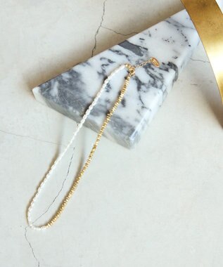 AMERICAN HOLIC パールミックスネックレス Gold