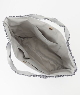 ANY 【PC・A4サイズ収納可】フリルハンドルトート ライトグレー