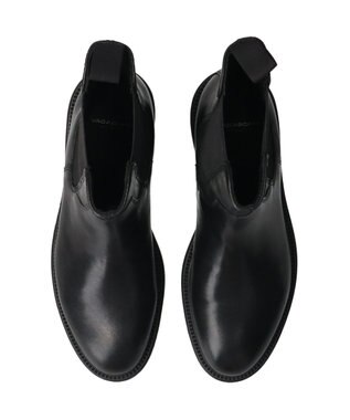 INTER-CHAUSSURES 【VAGABOND】ラウンドトウサイドゴアショートブーツ ブラック