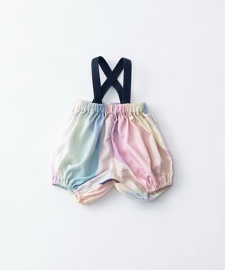  オーロラ柄サスペンダー付カボチャパンツ