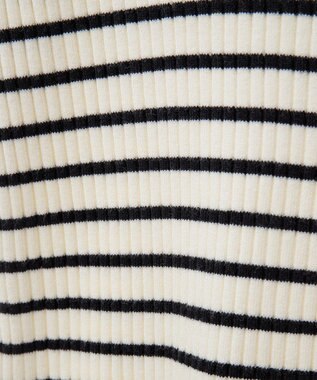 CRAFT STANDARD BOUTIQUE 洗える/とてもち配色モックネックリブニットプルオーバー/24AW Border