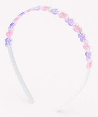 ANY KIDS キラキラお花カチューシャ ピンク