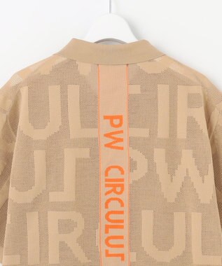 PW CIRCULUS 【手洗い可能】【UNISEX】ニットメッシュポロ ゴルフ ベージュ系