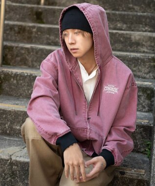 WEGO ワーカーズフードブルゾン ピンク