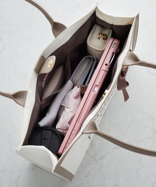 Maison de FLEUR EC限定ロゴ刺繍キャンバストートバッグ Brown