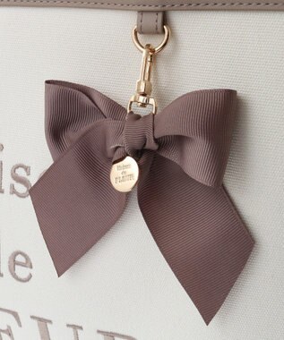 Maison de FLEUR EC限定ロゴ刺繍キャンバストートバッグ Brown