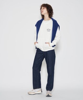 J.PRESS YORK STREET 【UNISEX】YALE刺繍クルーネックプルオーバー ホワイト系