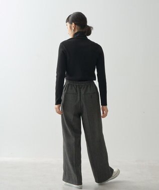 AMERICAN HOLIC ツイードワイドパンツ Black