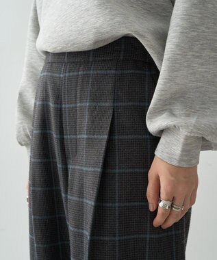 AMERICAN HOLIC ツイードワイドパンツ Black