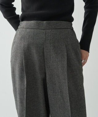 AMERICAN HOLIC ツイードワイドパンツ Black