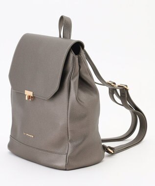 LA BAGAGERIE フロント金具デイリーリュック ガンメタリック