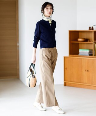 ANY SIS ツイステッドクリアチノワイド パンツ ベージュ