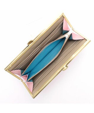 A.D.M.J. 【牛革】セブンティリリィ/ガマグチウォレット ローズ