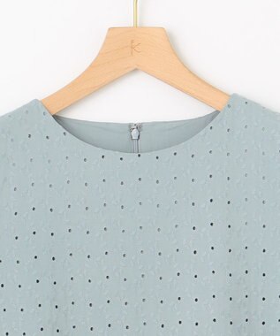 組曲 【WEB限定・新色追加】エンブロイダリーレースノースリーブ ワンピース スモーキーミント系