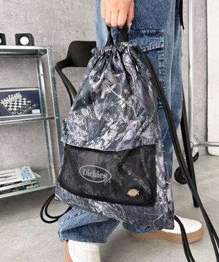 WEGO 【ユニセックス着用ITEM】別注Dickiesナップサック 柄1