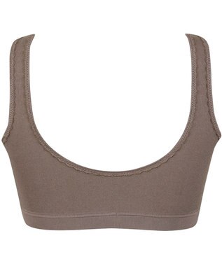 Wing ノンワイヤーブラ　【ナイトアップブラ】　寝るとき用ブラ　夜のバストケア　ウイング／ワコール　KB3507 シナモンブラウン