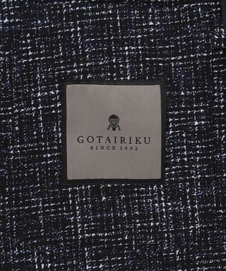 GOTAIRIKU 【吸汗速乾/シワになりにくい/ストレッチ/通気性】クールマックスサッカー シャツジャケット ネイビー系8