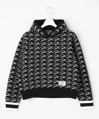 PW CIRCULUS 【イージーケア/軽量】【WOMEN】 MOFUモチーフ ニットフーディ ブラック系