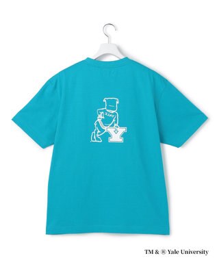 J.PRESS YORK STREET 【YALE別注】【UNISEX】ブルドッグ プリント Tシャツ ブルー系
