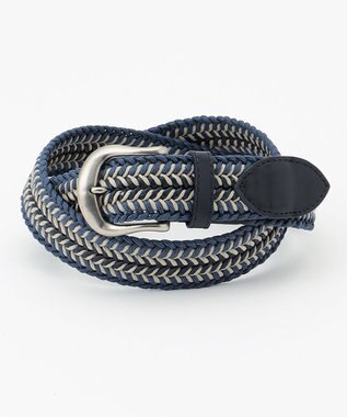 JOSEPH ABBOUD 【伸びる】メランジメッシュコンビ ベルト