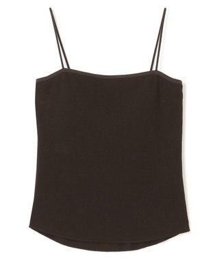 uncrave 【洗濯機洗い可】リブ カップ付き キャミソール（uncrave STANDARD） チャコールブラウン