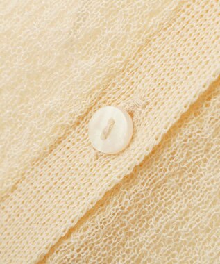 CRAFT STANDARD BOUTIQUE シアージョーゼットニットカーディガン Light Beige