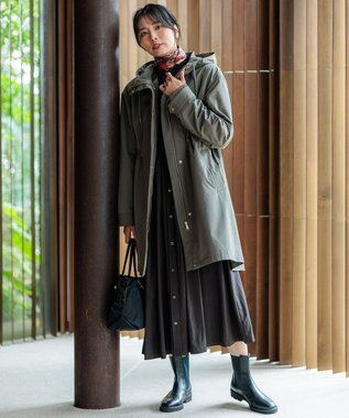 23区 manipuri コラージュジョッキー シルク スカーフ オレンジ系