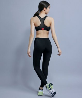 CW-X 【WOMEN】 CW-X 【CHUMS (チャムス)コラボ】 スポーツブラ スポーツゆれケアブラ 【スポーツ時のゆれからバストを守る】 ノンワイヤー トレーニング ジョギング レディース LNY120 /ワコール ダークブラック