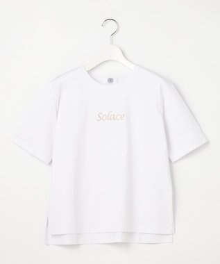 J.PRESS LADIES S 刺繍ロゴ Tシャツ ホワイト系