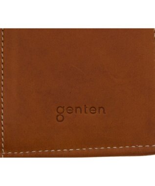 genten カットワーク 二つ折り財布 チャ