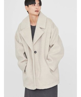 AMERICAN HOLIC シャギーコクーンミディコート Light Beige