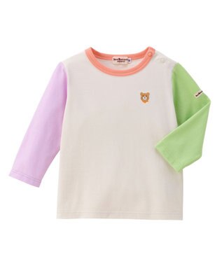 MIKI HOUSE HOT BISCUITS 長袖Tシャツ＆お食事スタイセット【BOX付き】 白