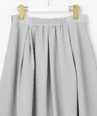 ANY SIS 【好印象企画】襟配色ニット×タックスカートセット ブラック×グレー