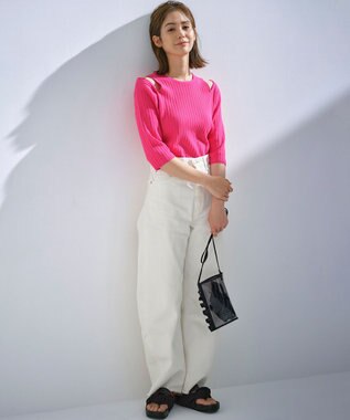 組曲 【UVカット・組曲×setsuko sagittaire】フリルポーチ×サングラス ブラック系