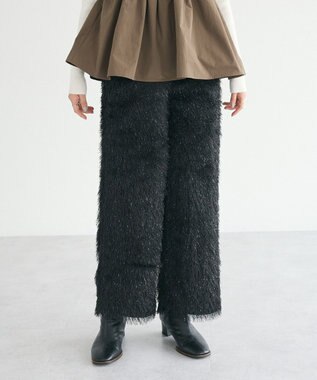 CRAFT STANDARD BOUTIQUE シャギーワイドパンツ Black