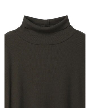 Green Parks リブカットＩラインワンピース Dark Khaki