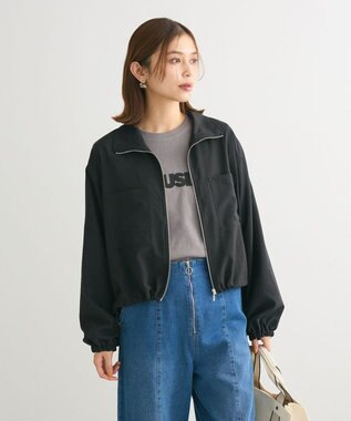 Green Parks ライトＺＩＰシャツブルゾン Black