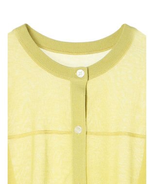 AMERICAN HOLIC 接触冷感２ＷＡＹシアーニットカーディガン Yellow