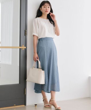 ANY SIS 【洗える】レースマーメイド スカート ライトブルー