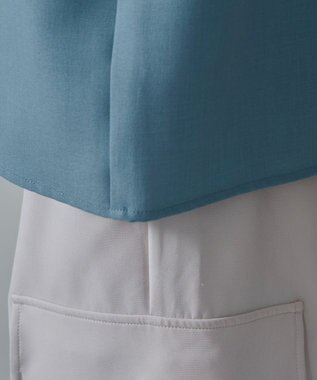 WEGO 【速乾/しわになりにくい/MLサイズ展開】ドライポリオープンカラーシャツ（SS） サックス