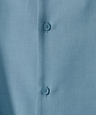 WEGO 【速乾/しわになりにくい/MLサイズ展開】ドライポリオープンカラーシャツ（SS） サックス