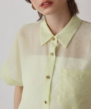 GRACE CONTINENTAL ドルマンシアーシャツ イエロー